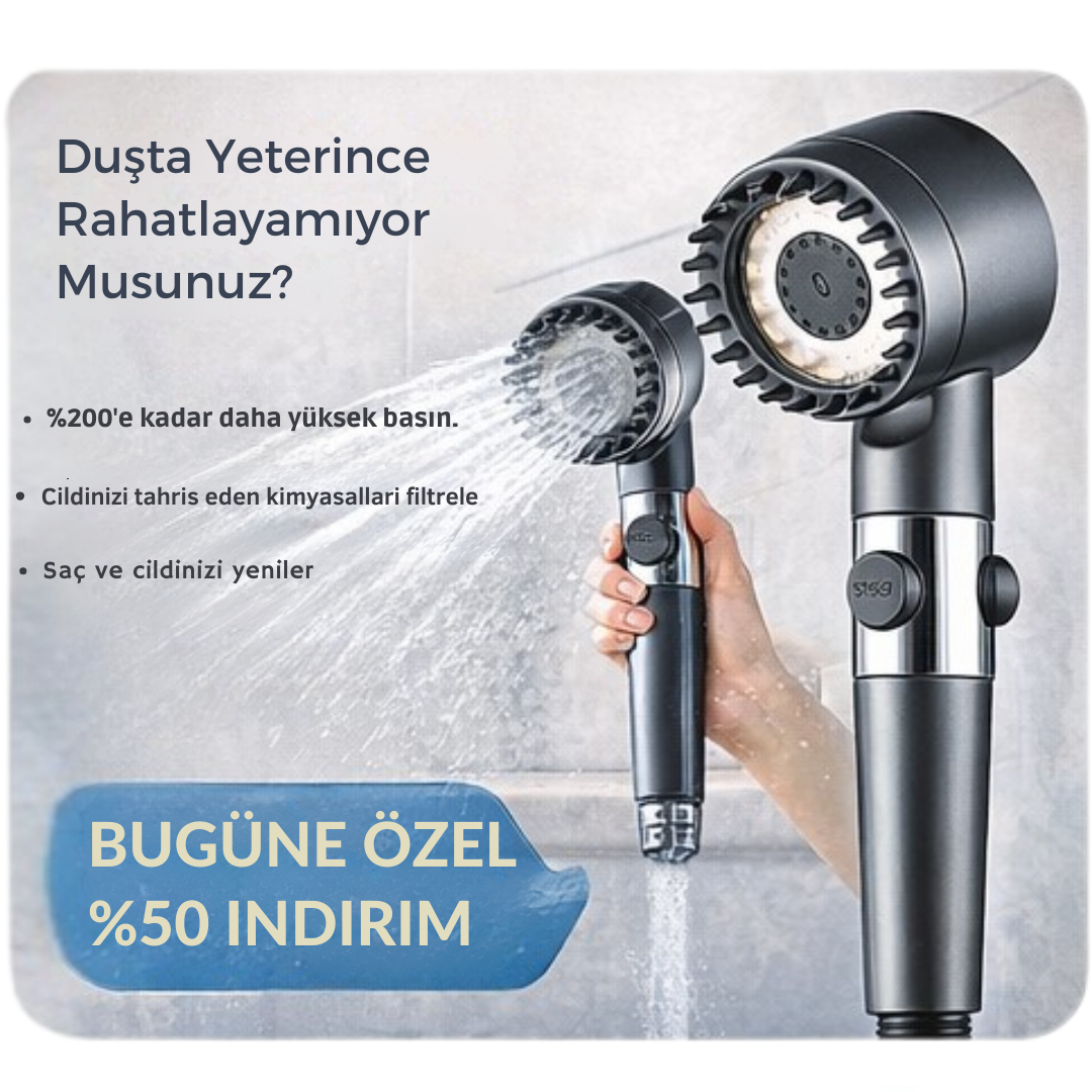 Akumiva - Filtreli Duş Başlığı